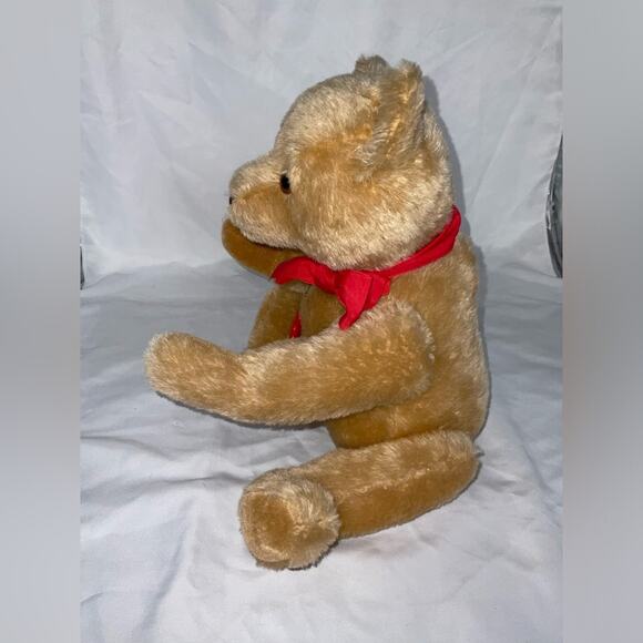 VTG EUC ORIGINAL HERMANN TEDDY BEAR WOOL COTTON JOINTED LIMBS MADE IN W GERMANY - Picture 4 of 13